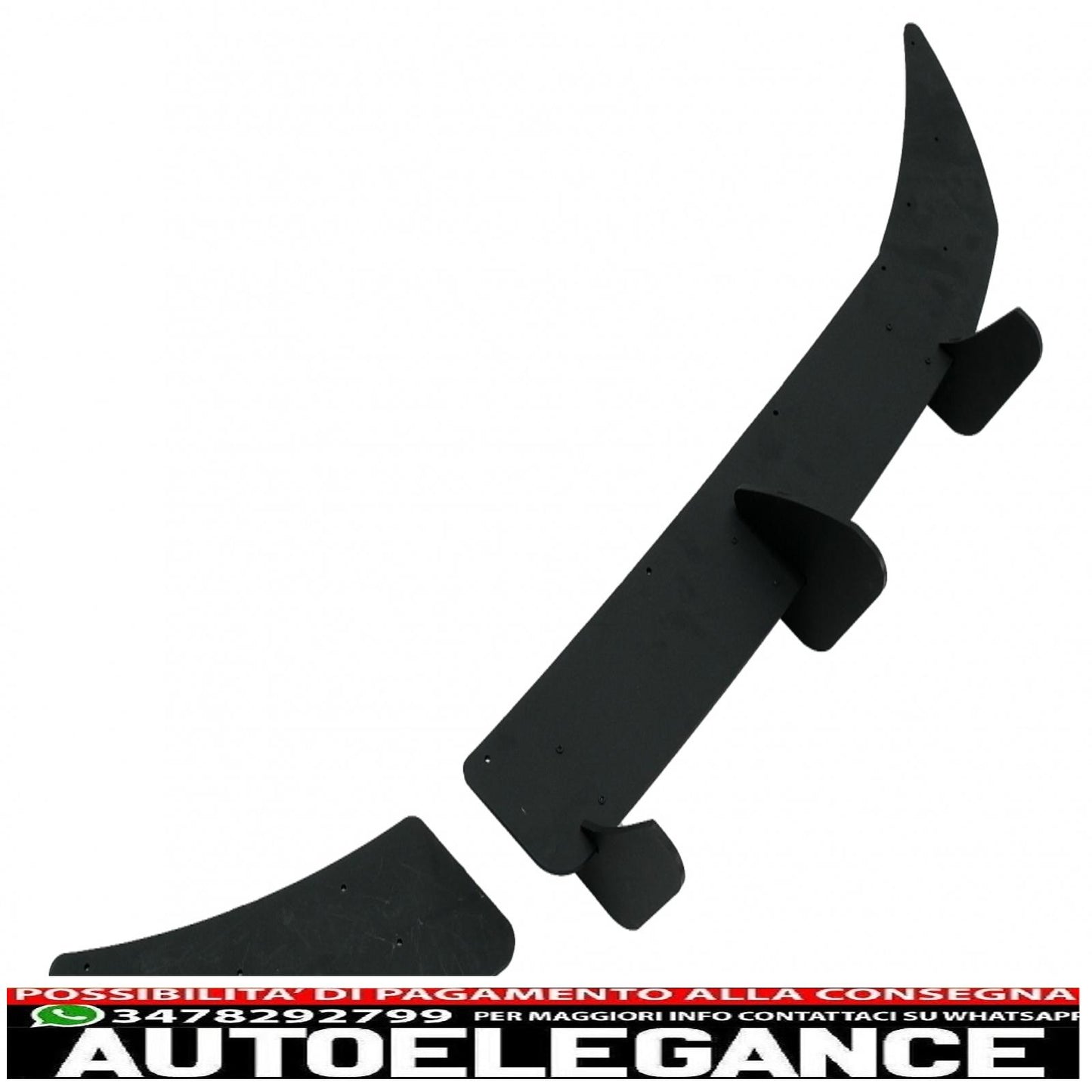 estensione paraurti posteriore per diffusore e splitter laterali adatta per vw golf 7 vii r (2013-2016)