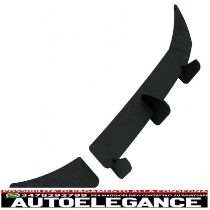 estensione paraurti posteriore per diffusore e splitter laterali adatta per vw golf 7 vii r (2013-2016)