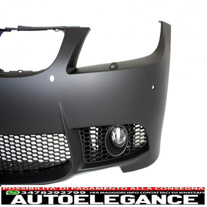 paraurti anteriore adatto per bmw serie 3 e90 e91 touring lci facelift (2008-2011) design m3 con pdc