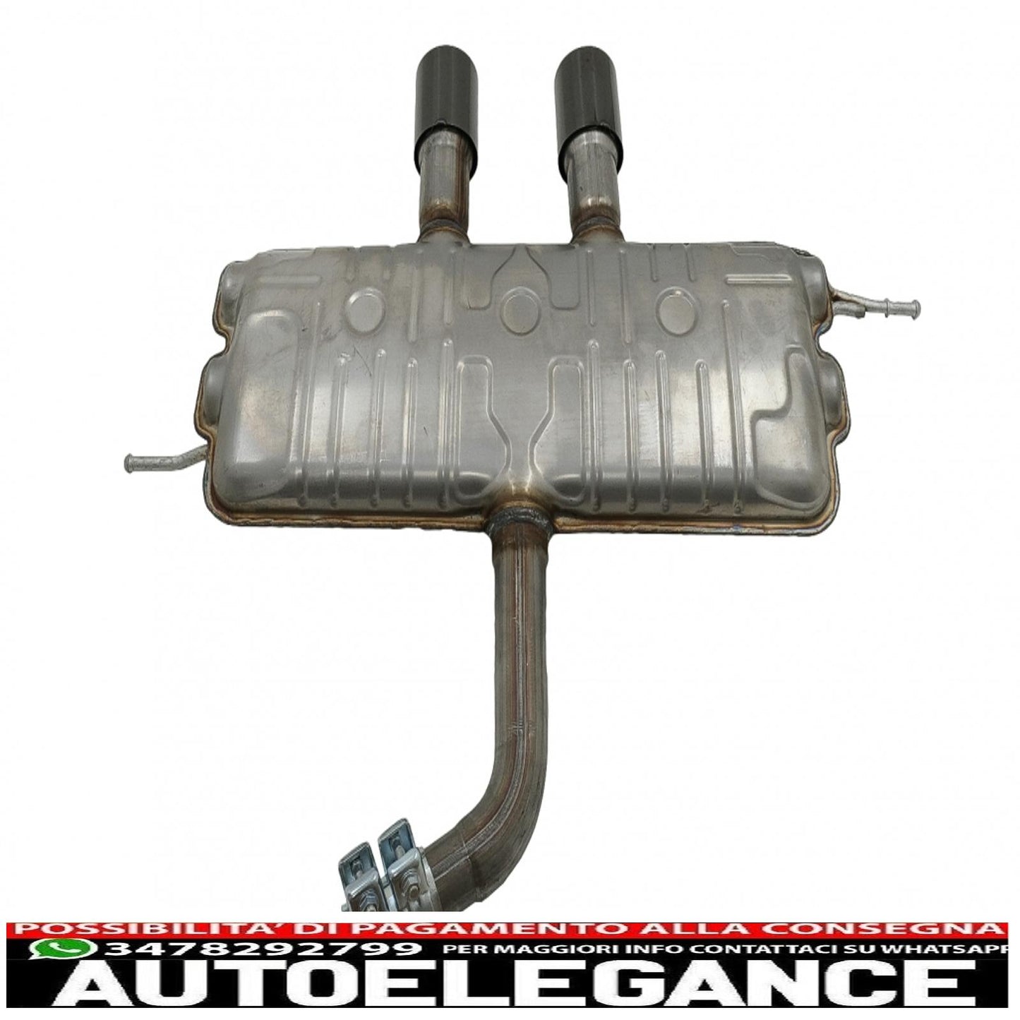 complete exhaust system suitable for vw golf 5 r32 (2003-2007) golf 6 r20 (2008-2013) catback silencer piano black