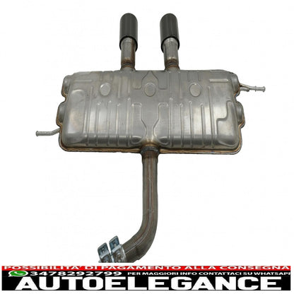 complete exhaust system suitable for vw golf 5 r32 (2003-2007) golf 6 r20 (2008-2013) catback silencer piano black