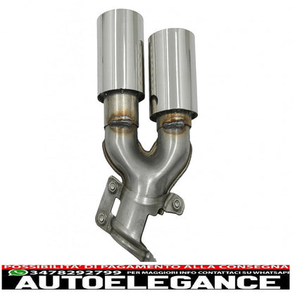 Punte marmitta di scarico adatte per bmw serie 5 g30 g31 g38 serie 6 g32 (2016-2020) 540i design cromato