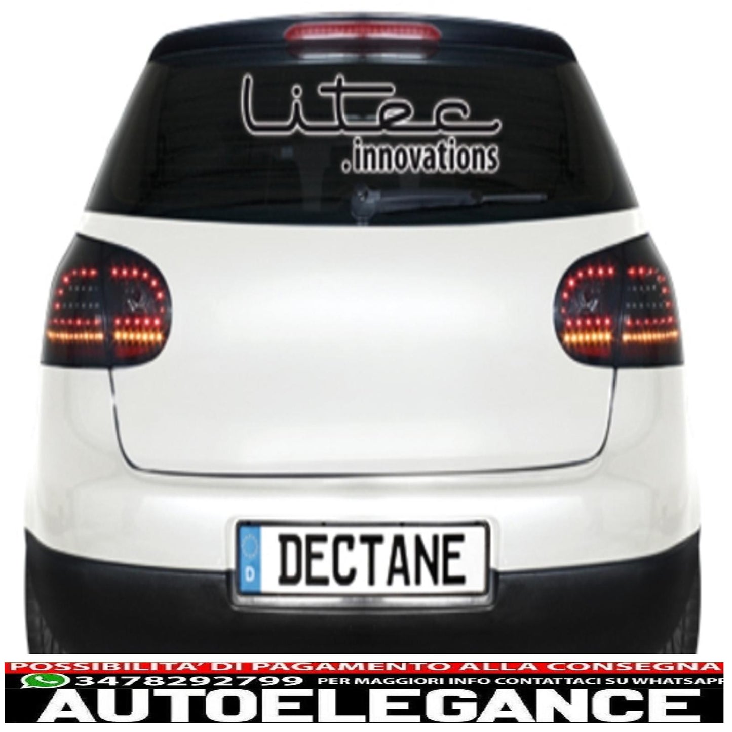 litec led rear lights suitable for vw golf v 5 03-09_black