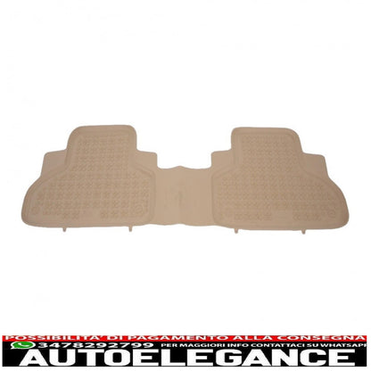 Beige rubber mat suitable for bmw x5 f15 2013-, x6 f16 2014-