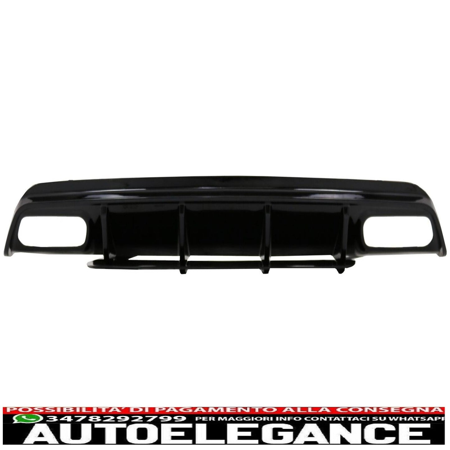 Black Rear Diffuser for MERCEDES A-Class W176 Facelift 2012-2018 A45 Look 