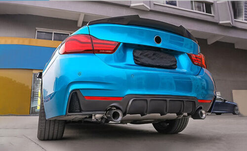 SPOILER POSTERIORE PER PARAURTI M DIFFUSORE BMW SERIE 4 F32 F33 F36 NERO LUCIDO