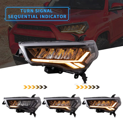Fari Full LED per Toyota 4Runner 2014-2020 con Dynamic DRL