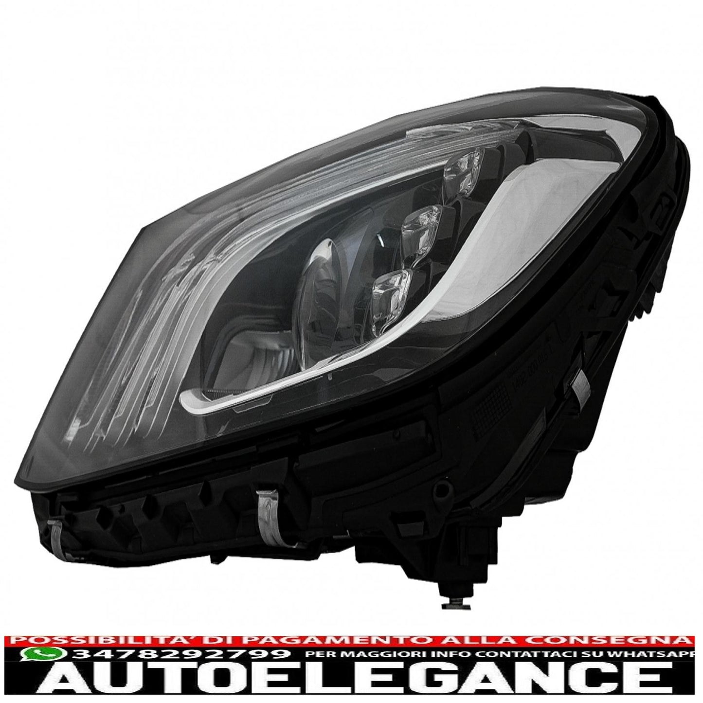 fari anteriori full led adatti per mercedes classe s w222 maybach x222 (2013-2017) look restyling