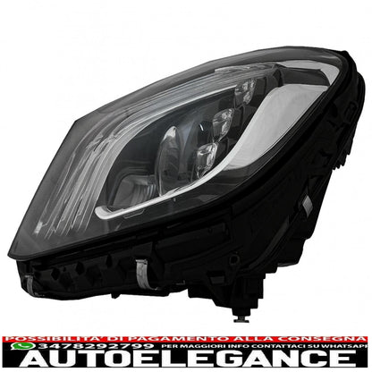 fari anteriori full led adatti per mercedes classe s w222 maybach x222 (2013-2017) look restyling