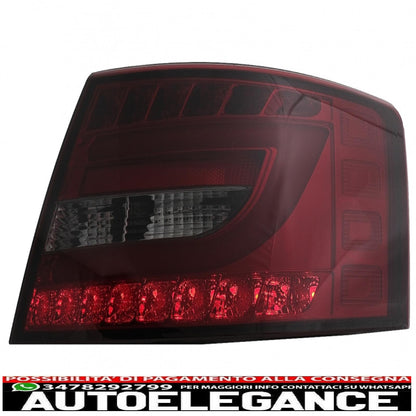 led rear lights suitable for audi a6 c6 4f limousine (04.2004-2008) smoke red 7pin
