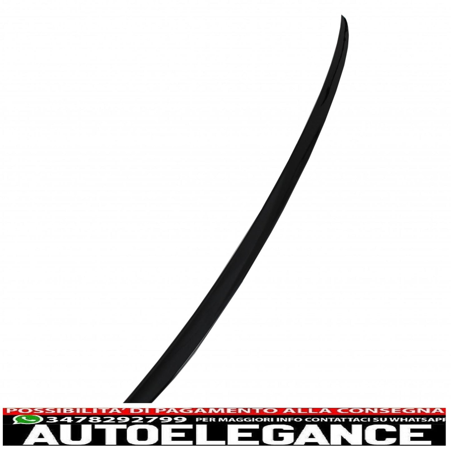 trunk spoiler suitable for audi a4 b9 sedan (2016-up) piano black