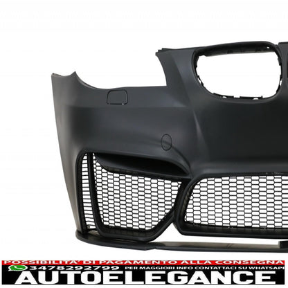 paraurti anteriore con griglie a rene centrale adatto per bmw serie 5 e60 berlina e61 touring (2003-2010) design m4