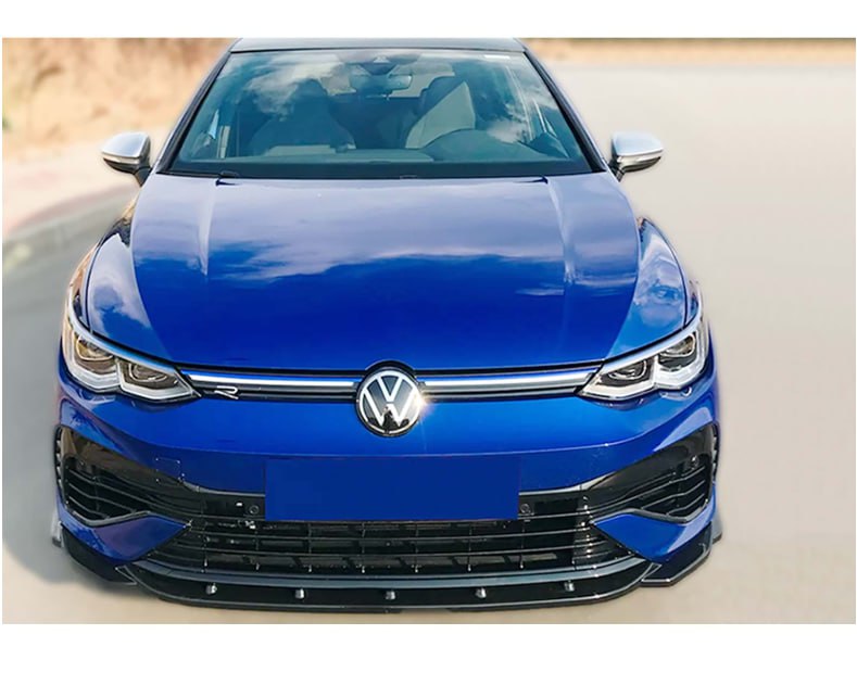SPLITTER ADATTO PER VW GOLF 8 R LOOK NERO LUCIDO V1 DESIGN SPORTIVO