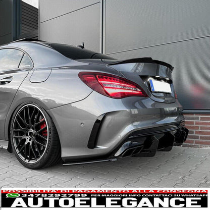 diffusore sottospoiler adatto per mercedes c117 x117 cla 45 amg (solo lifting)-mostra il titolo originaletesto originalediffuser unterspoiler passt für mercedes c117 x117 cla 45 amg (nur facelift)