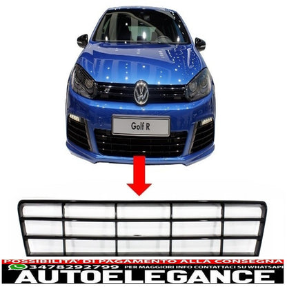 Griglia centrale inferiore paraurti anteriore adatta per vw golf vi golf 6 (2008-2013) design r20