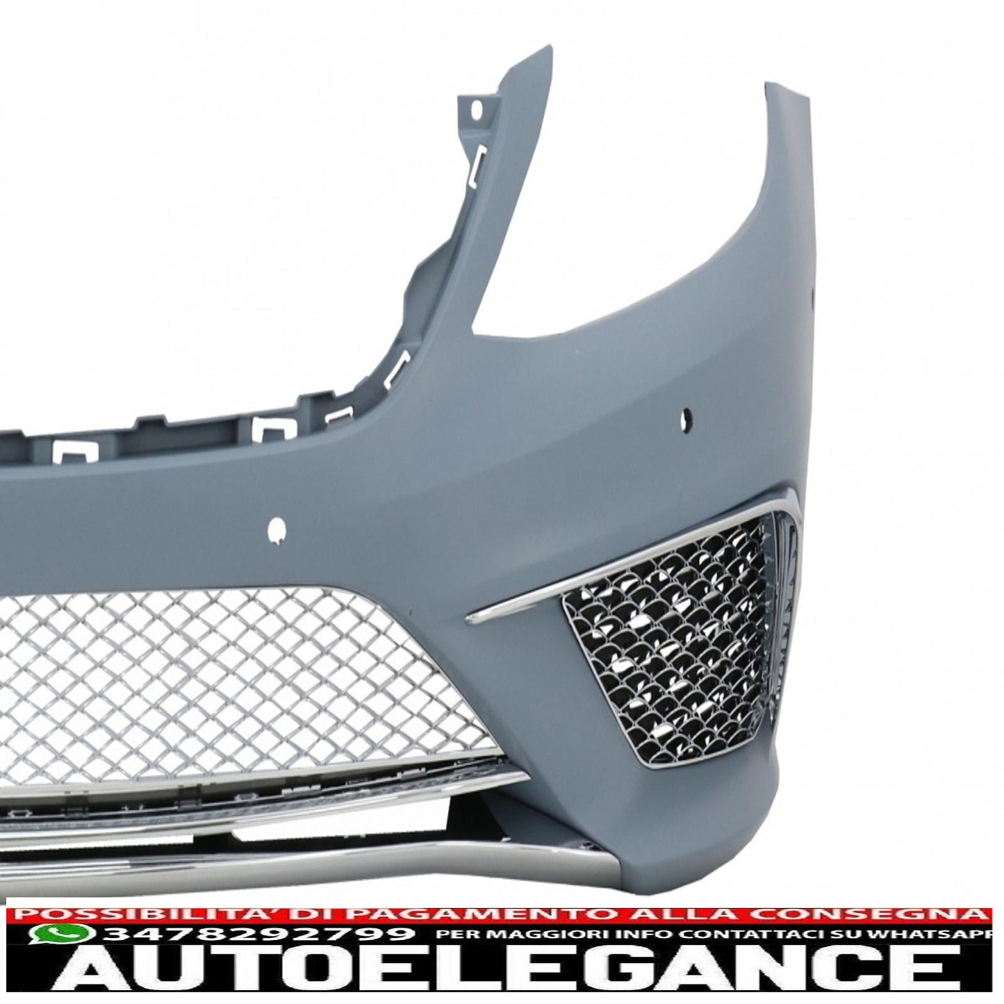 body kit suitable for mercedes s-class w222 (2013-06.2017) with chrome muffler tips s65 design