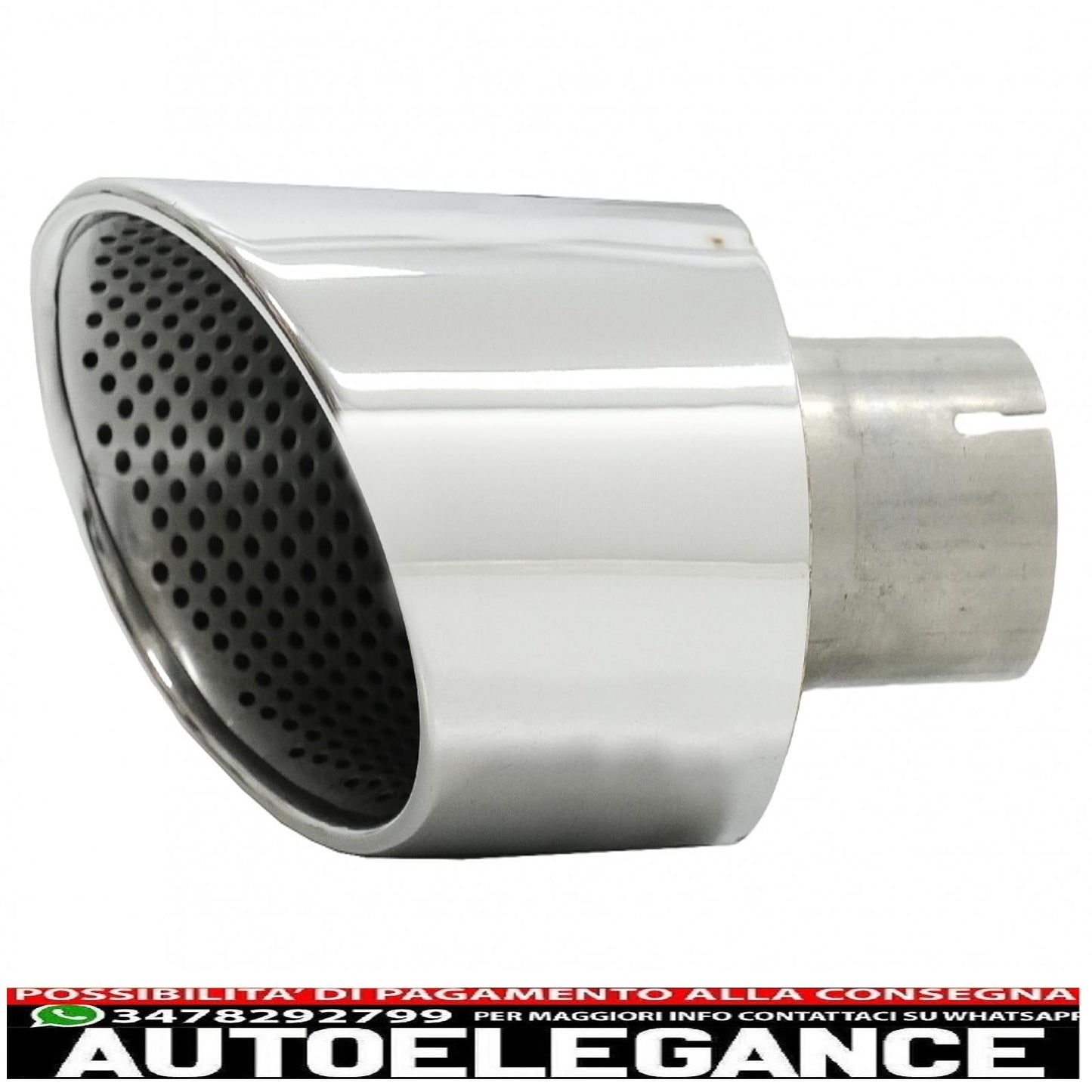 Exhaust tips exhaust tips suitable for audi a4 b9 (2016-2019) a5 f5 (2017-2019) chrome 