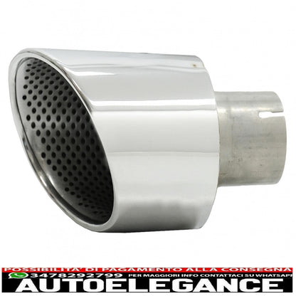 Exhaust tips exhaust tips suitable for audi a4 b9 (2016-2019) a5 f5 (2017-2019) chrome 