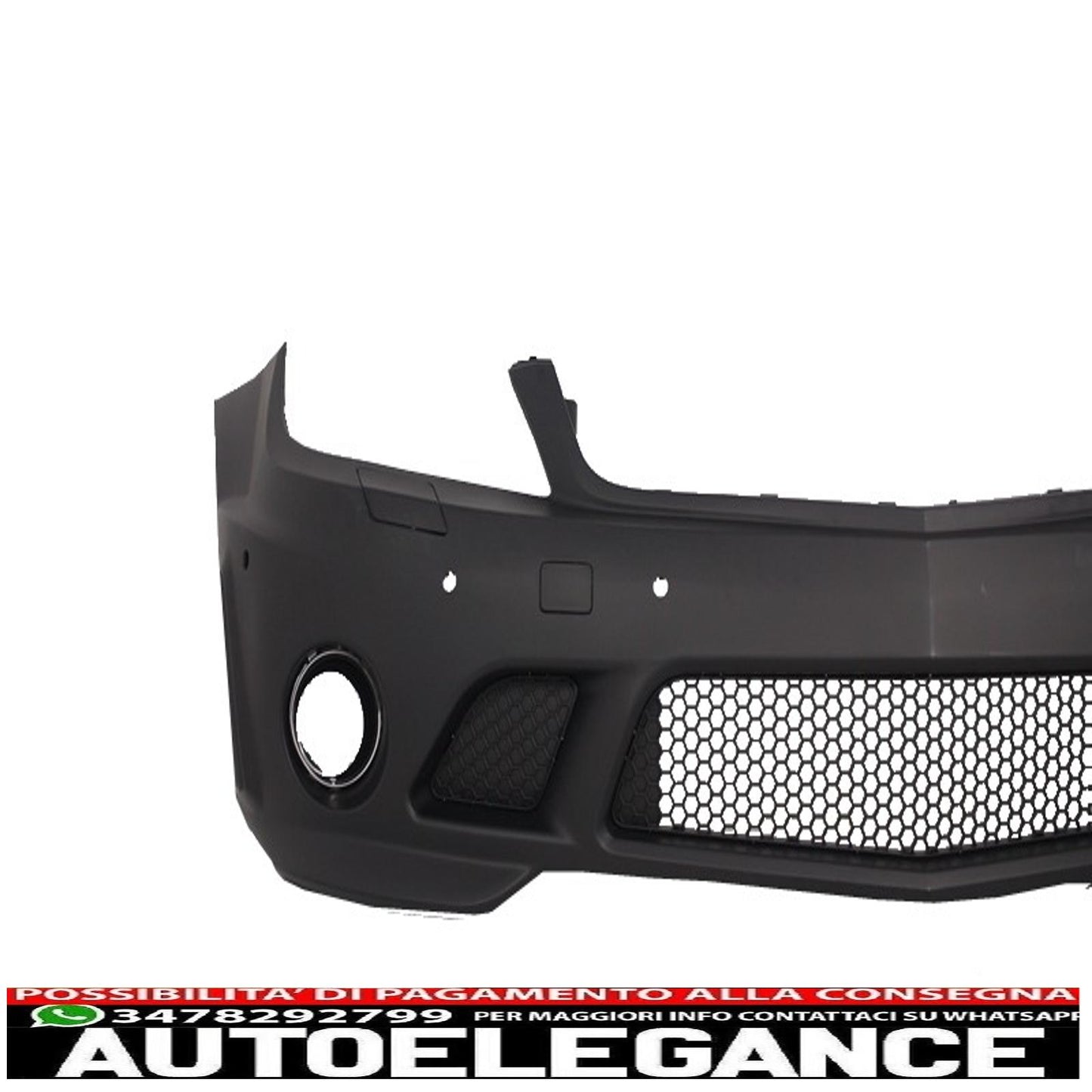 paraurti anteriore adatto a mercedes classe c w204 (2007-2012) design c63 con pdc