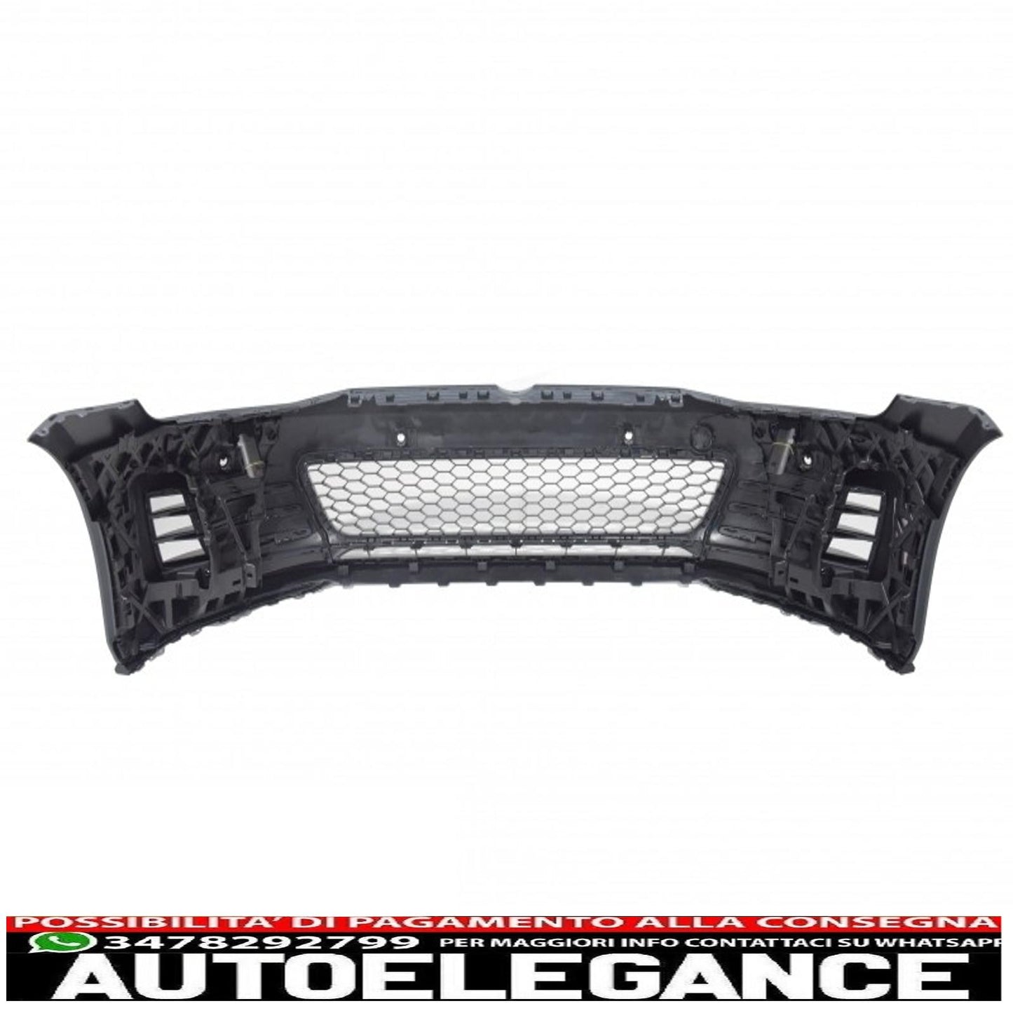 paraurti anteriore adatto per vw golf vii 7 2013-2016 design gti con minigonne laterali e diffusore posteriore