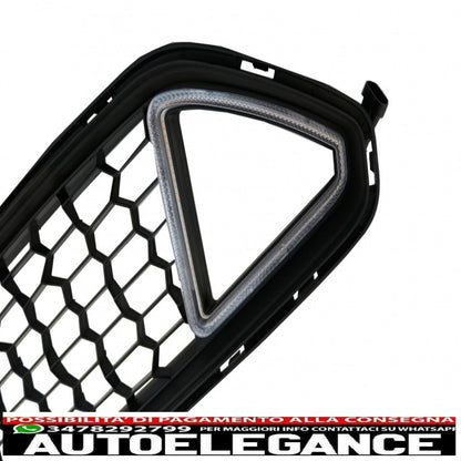 griglia anteriore con luci diurne a led adatta per ford mustang mk6 vi sesta generazione (2015-2017) design rtr
