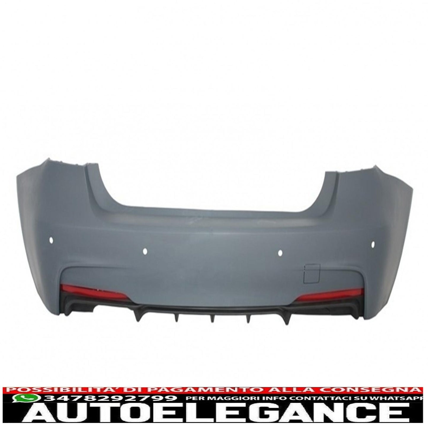 complete body kit suitable for BMW F30 (2011-up) m-performance design + quad m-power exhaust tips black 