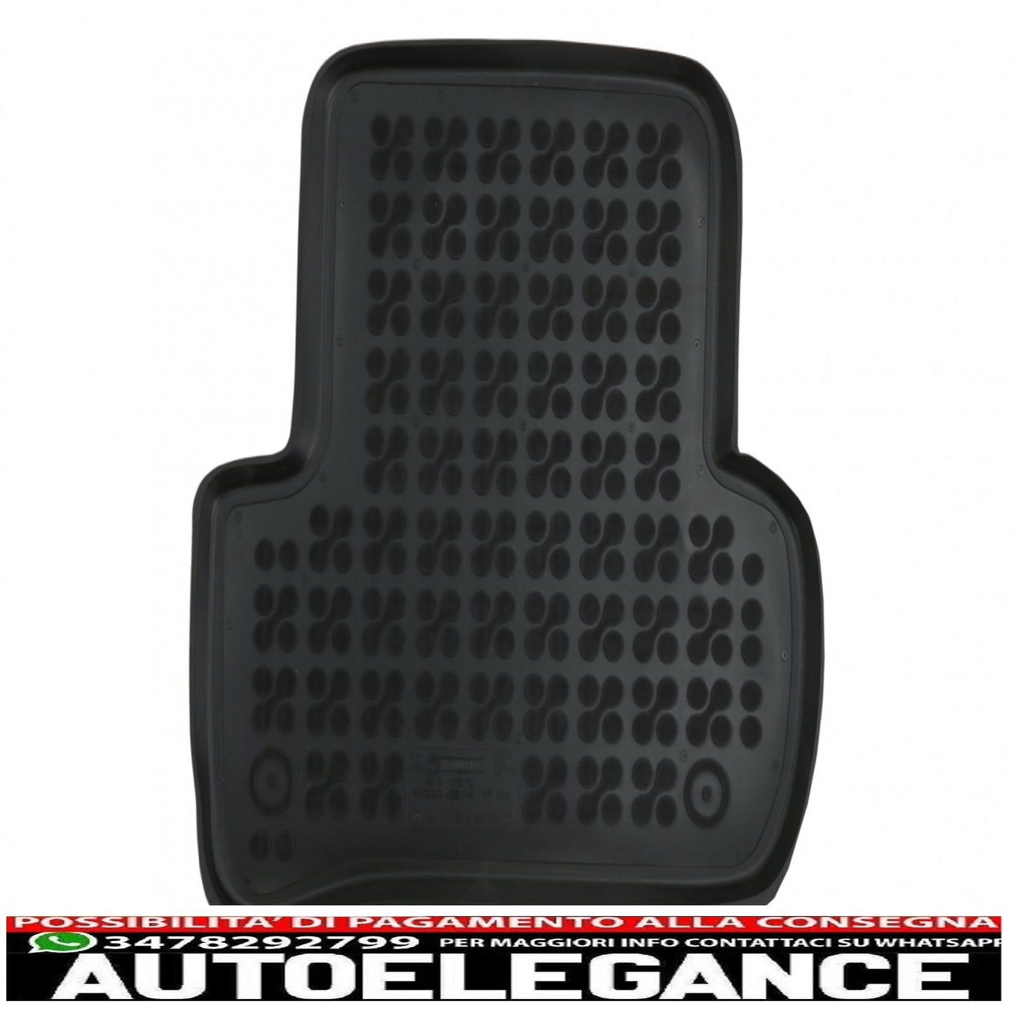 Black rubber mat suitable for mercedes c class w205 limousine s205 station wagon (2014-)