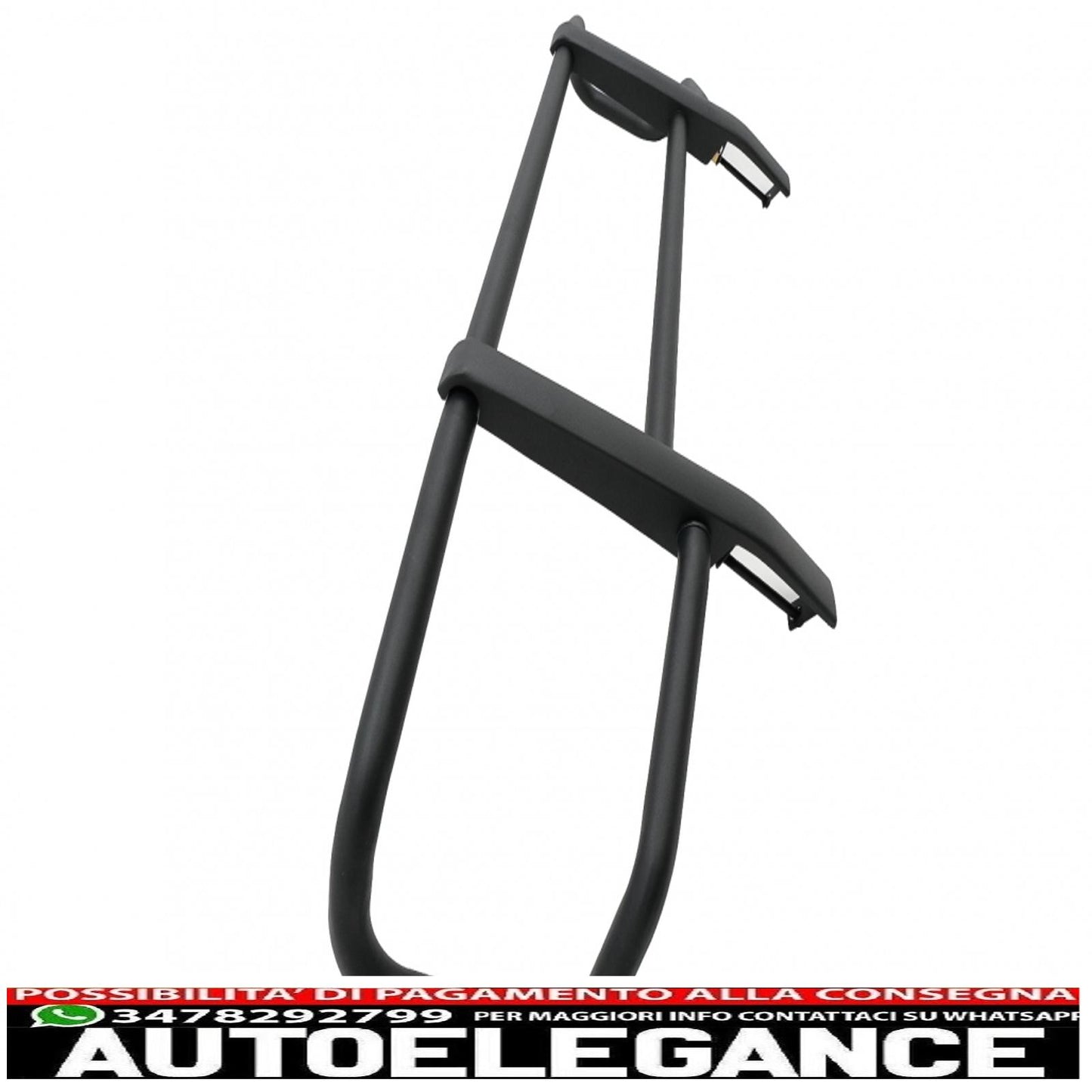 Bullbar adatto per mercedes classe g w463 (1989-2018) nero solo per paraurti g63 g65 AUTOELEGANCERICAMBI