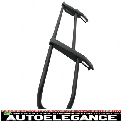 Bullbar adatto per mercedes classe g w463 (1989-2018) nero solo per paraurti g63 g65 AUTOELEGANCERICAMBI