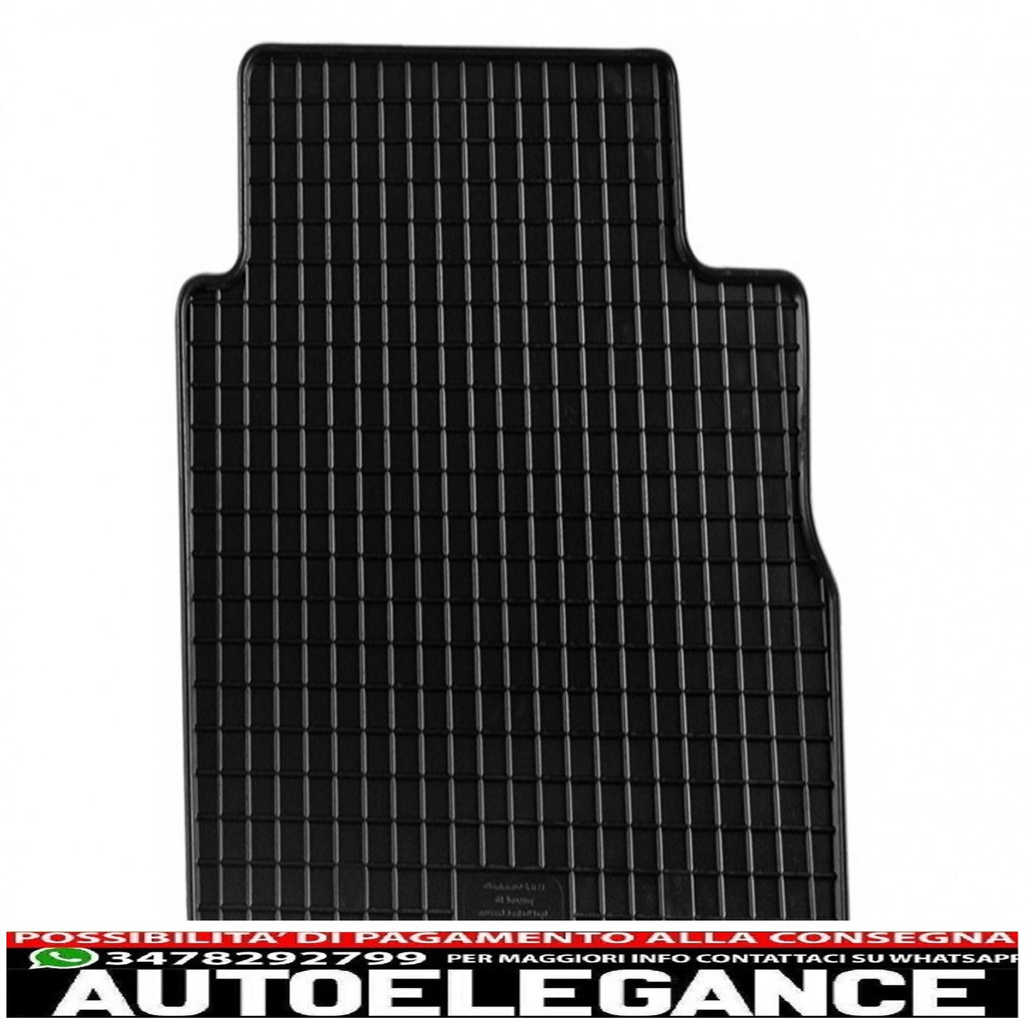 Black rubber mat suitable for opel corsa c (2000-2006)