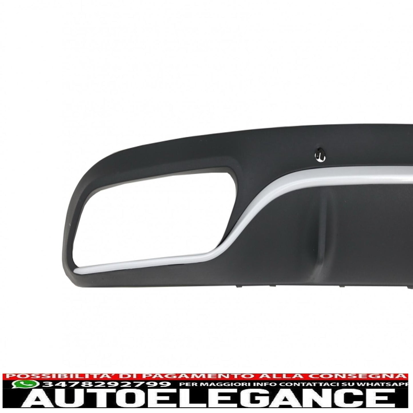 Rear bumper valance diffuser suitable for mercedes c class c205 a205 coupe cabriolet (2014-2019) design c63