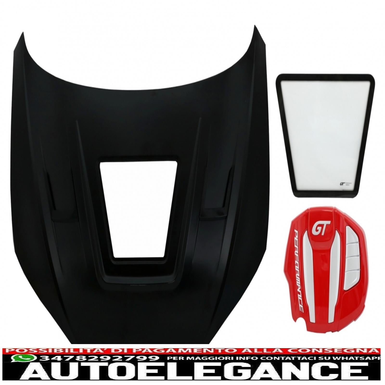 cofano cofano con copertura motore adatto per audi a5 b9 (2016-2019) gt design AUTOELEGANCERICAMBI