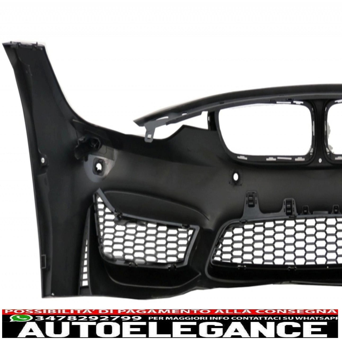 paraurti anteriore con parafanghi anteriori e minigonne laterali adatto per bmw serie 3 f30 f31 non lci e lci (2011-2018) m3 sport evo design