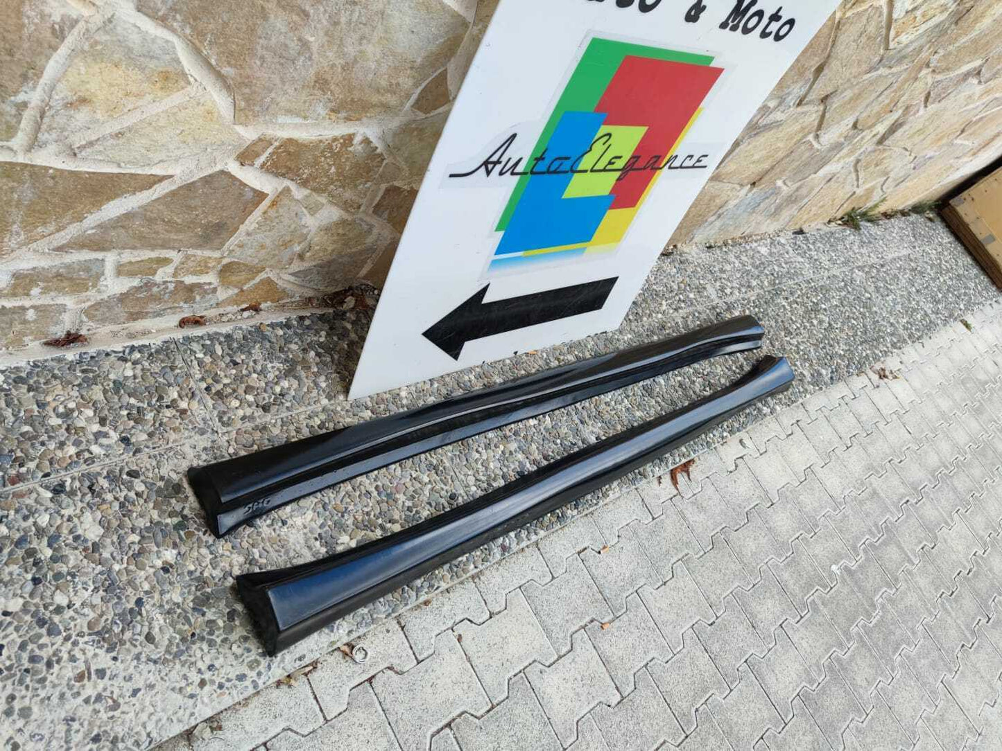 SIDE SKIRTS FIAT PUNTO GRANDE PUNTO EVO 2005+ UNDER DOOR SPOILER ABS ..- 