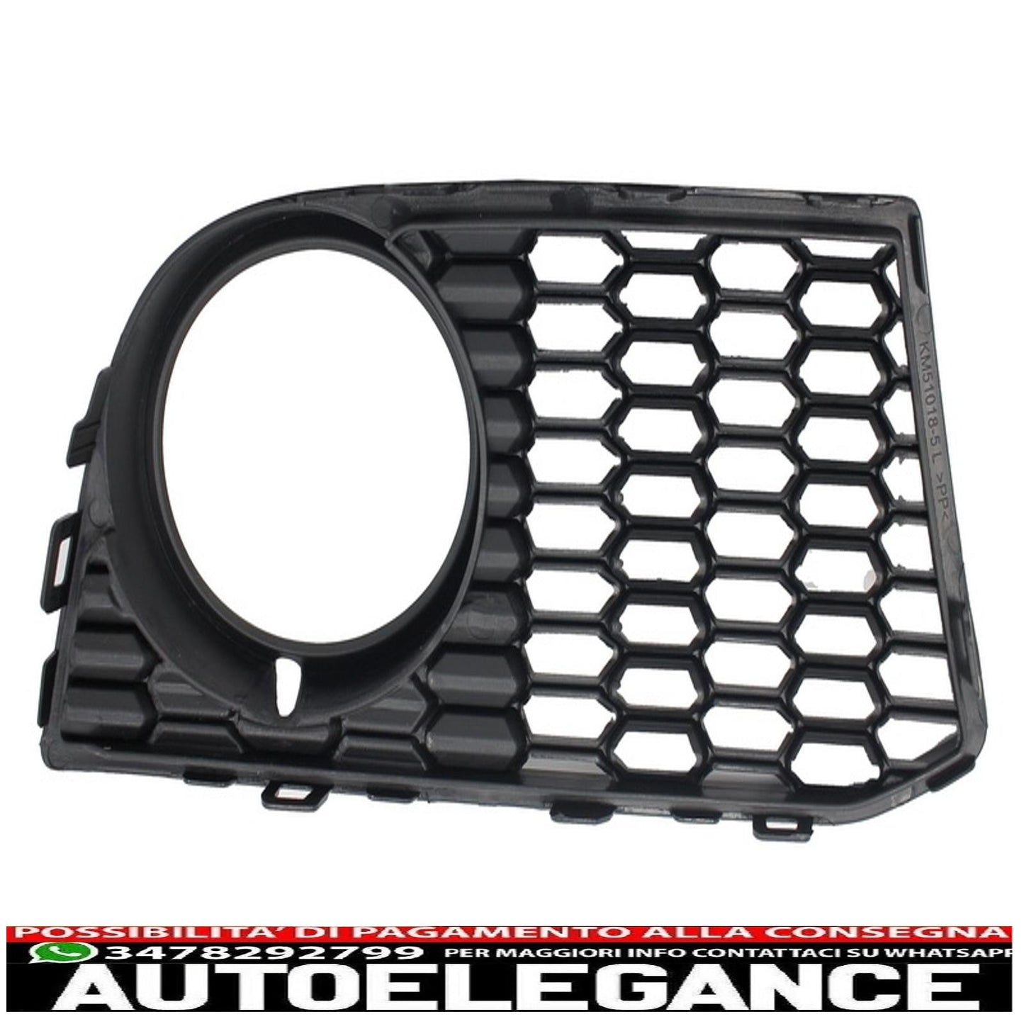 Side grilles fog light covers left/right only suitable for BMW 5 series F10 F11 (2010 onwards) bumper M-Technik design