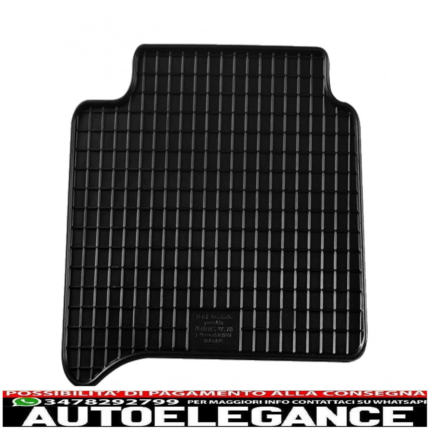 Rubber mat suitable for mercedes e class w211 2002-2009 black
