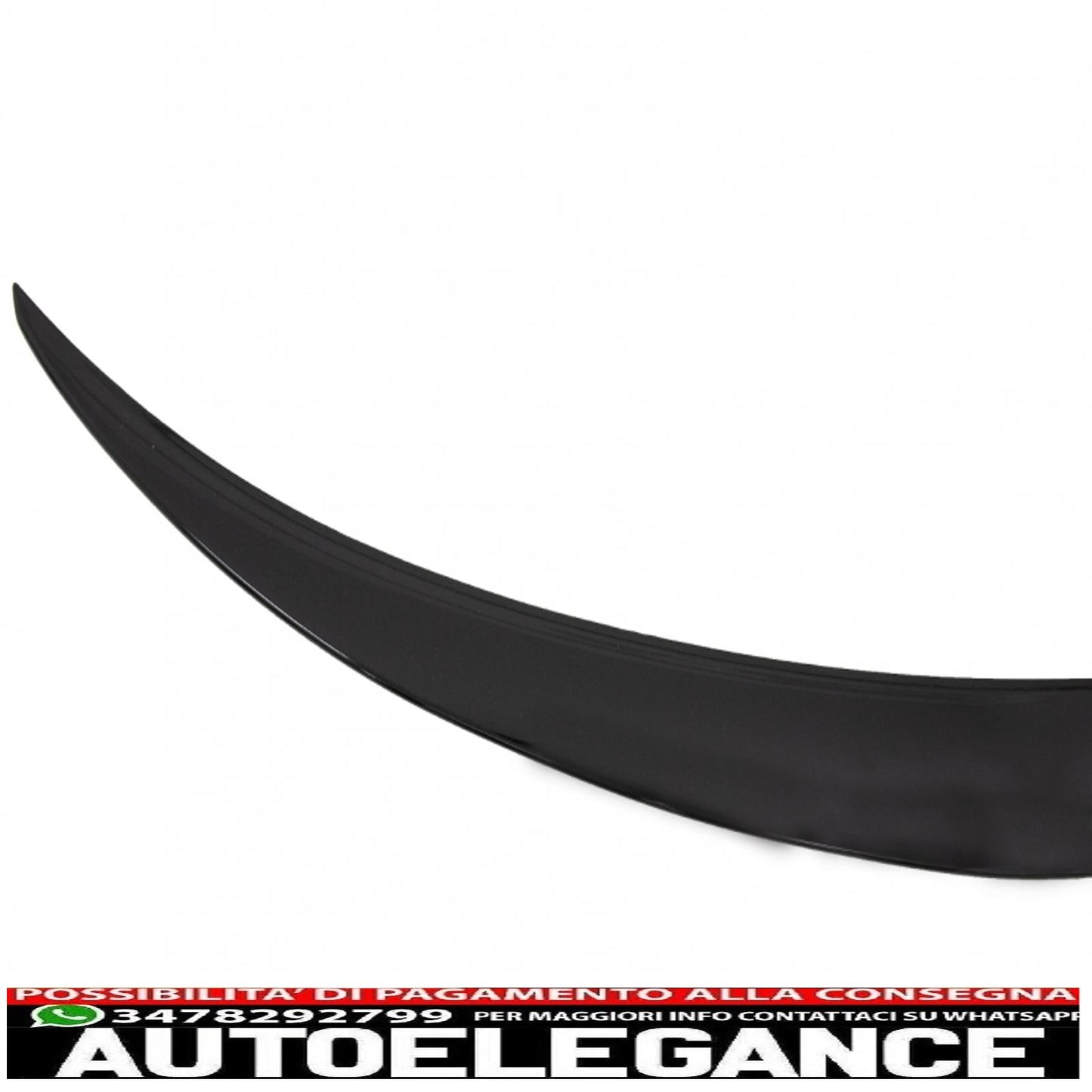 trunk spoiler suitable for mercedes c-class w205 (2014-2020) glossy black