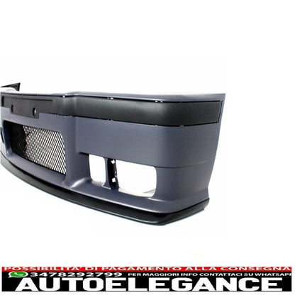 front bumper suitable for bmw 3 series e36 (1992-1998) with spoiler splitter fins m3 design