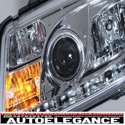 daytime running lights suitable for vw bora (09.1998-05.2005) chrome 