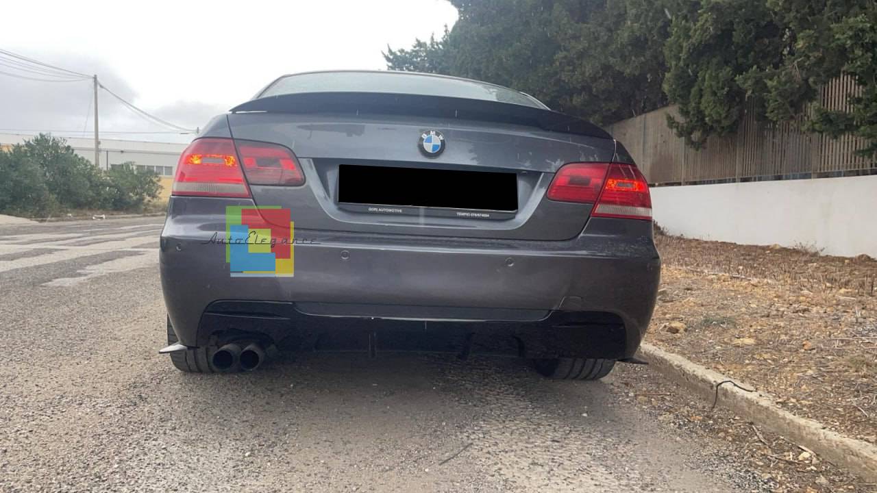 GLOSS BLACK REAR DIFFUSER SUITABLE FOR BMW 3 SERIES E92 E93 320 325 330 