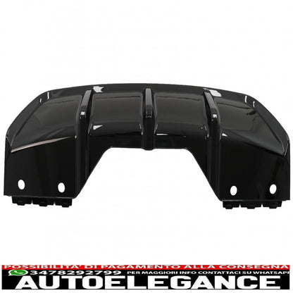 kit corpo aerodinamico labbro del paraurti anteriore e diffusore d'aria adatto per bmw x6 f16 lci (2015-2019) m technik sport pianoforte nero