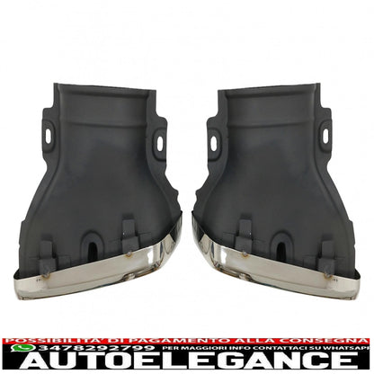 Exhaust tips suitable for mercedes e-class w213 (2016-up) e63 s design glc suv x253 glc coupe c253 (2015-2017)