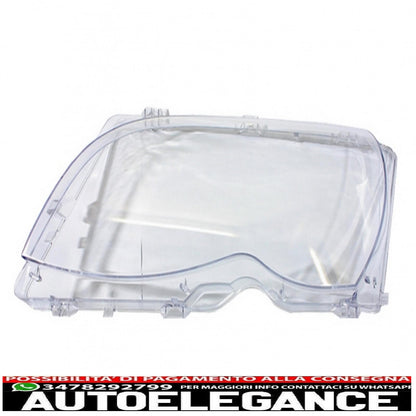 Right side headlight lens suitable for bmw 3 series e46 restyling sedan/touring (2001-2004)