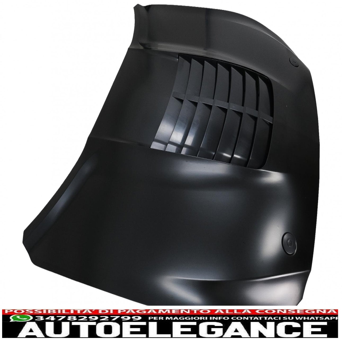 cofano cofano con prese d'aria adatto per ford mustang mk6 vi sesta generazione (2015-2017) design gt 500 AUTOELEGANCERICAMBI