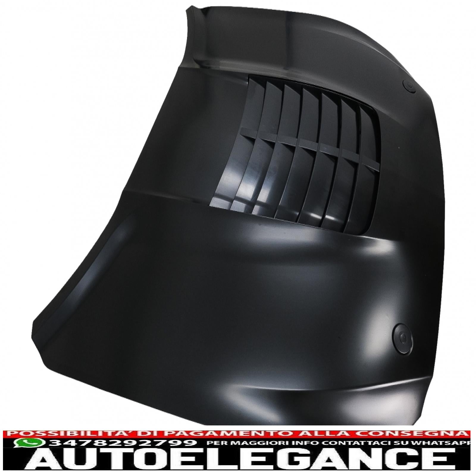 cofano cofano con prese d'aria adatto per ford mustang mk6 vi sesta generazione (2015-2017) design gt 500 AUTOELEGANCERICAMBI