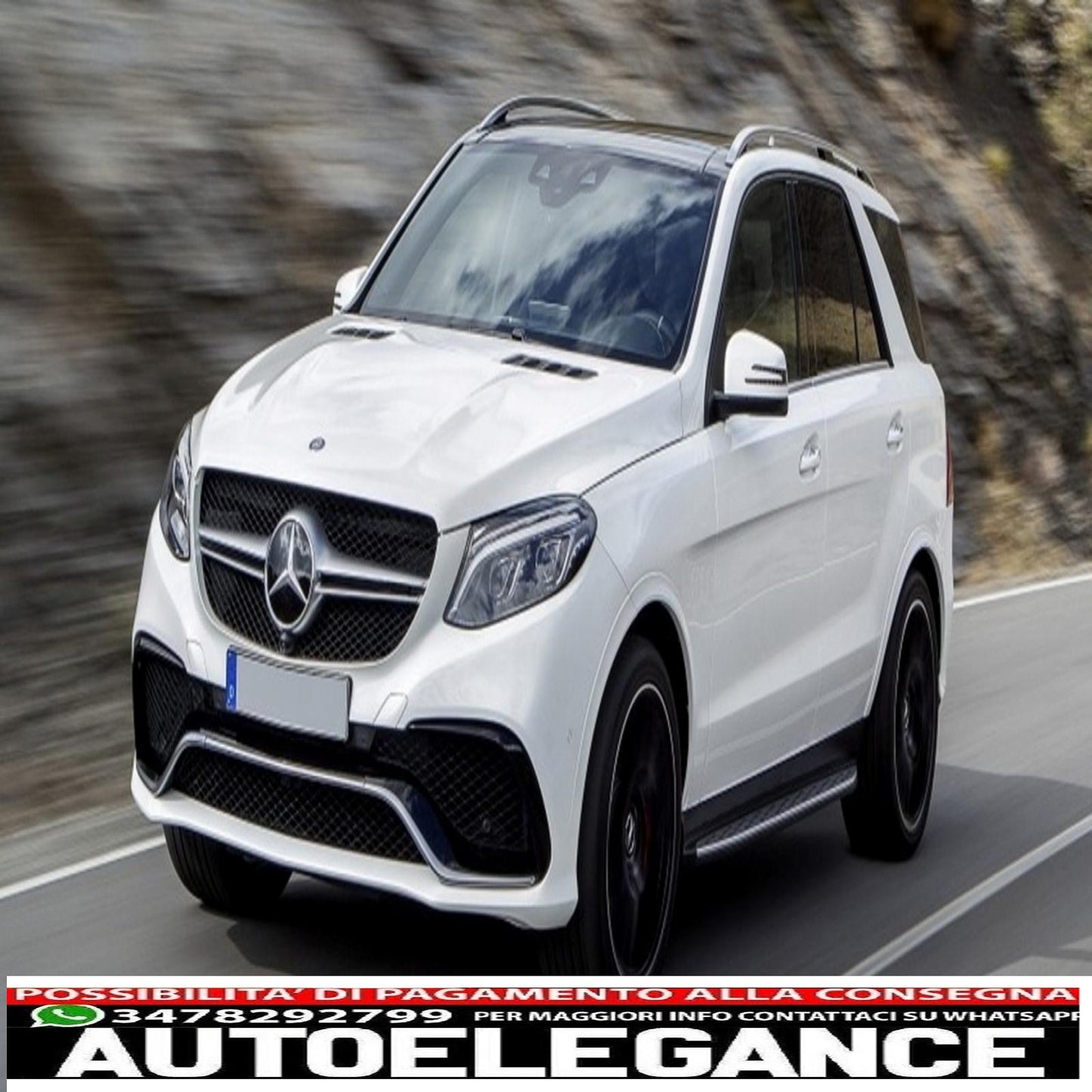 parafanghi passaruota adatti per mercedes ml gle w166 suv (2015-2018)