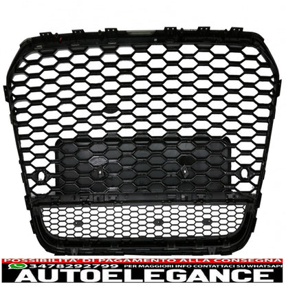 griglia anteriore adatta per audi a6 c7 4g pre-facelift (2011-2014) rs6 design pianoforte nero