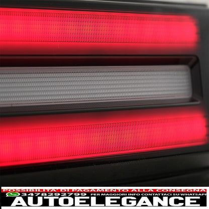 led rear lights light bar suitable for mercedes g class w463 (2008-2017) restyling 2018 dynamic design sequential cornering lights black