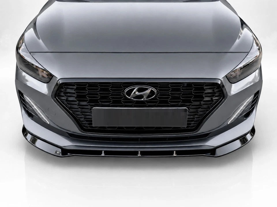 👉Splitter anteriore per Hyundai i30 MK3 Fastback 2016-2020 in ABS nero lucido👈