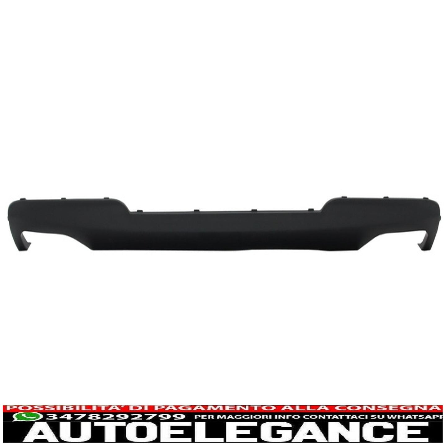 diffusore d'aria a doppia uscita adatto per bmw f10 f11 (2011-2017) con terminali di scarico neri design m-tech 550i sport